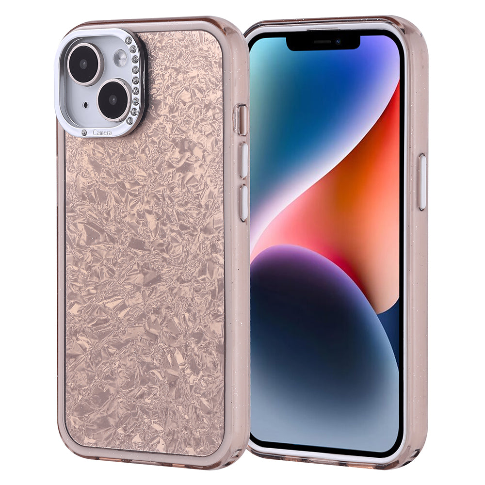 Apple iPhone 13 Kılıf Taşlı Tasarımlı Zore Kapi Kapak Gold