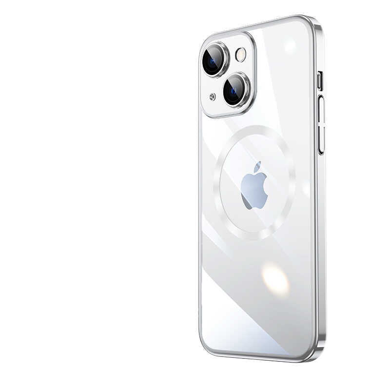 Apple iPhone 13 Kılıf Wireless Şarj Özellikli Sert PC Zore Riksos M-safe Kapak