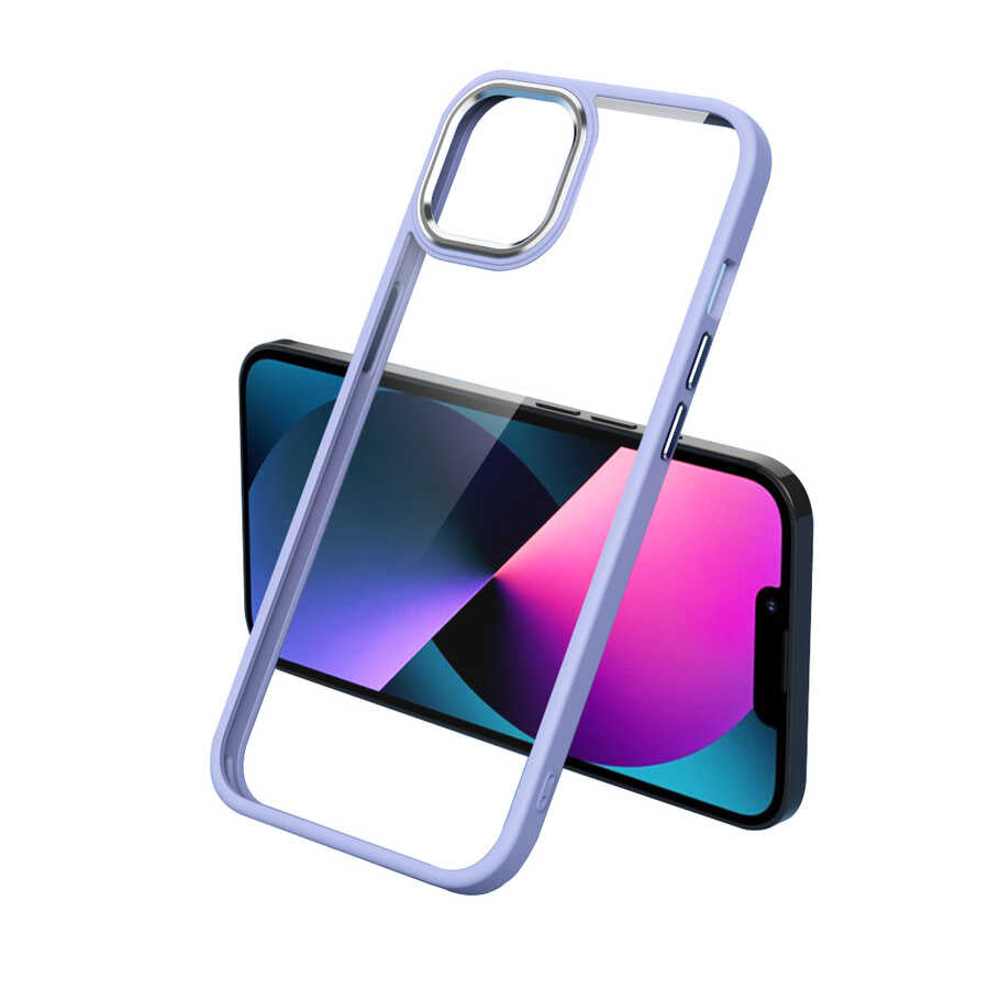 Apple iPhone 13 Kılıf Zore Krom Kapak
