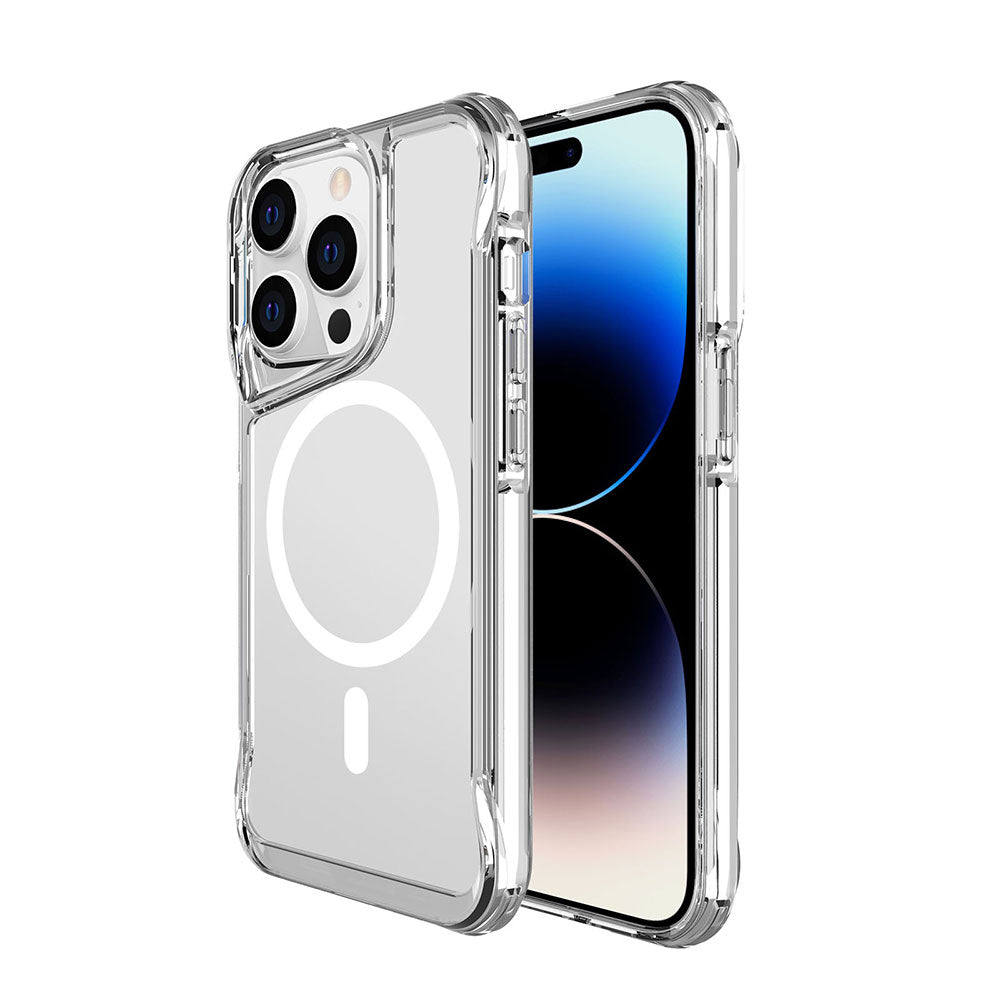 Apple iPhone 13 Pro Kılıf Zore M-safe Şarj Özellikli T-Max M-safe Kapak Renksiz