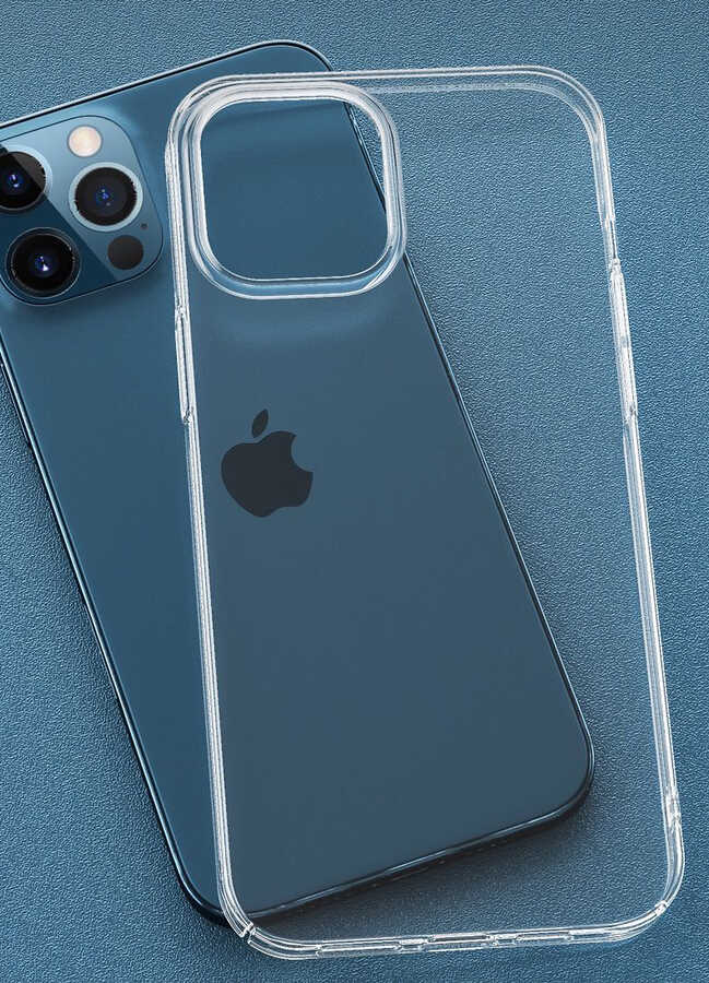 Apple iPhone 13 Pro Max Kılıf Zore Droga Kapak Renksiz