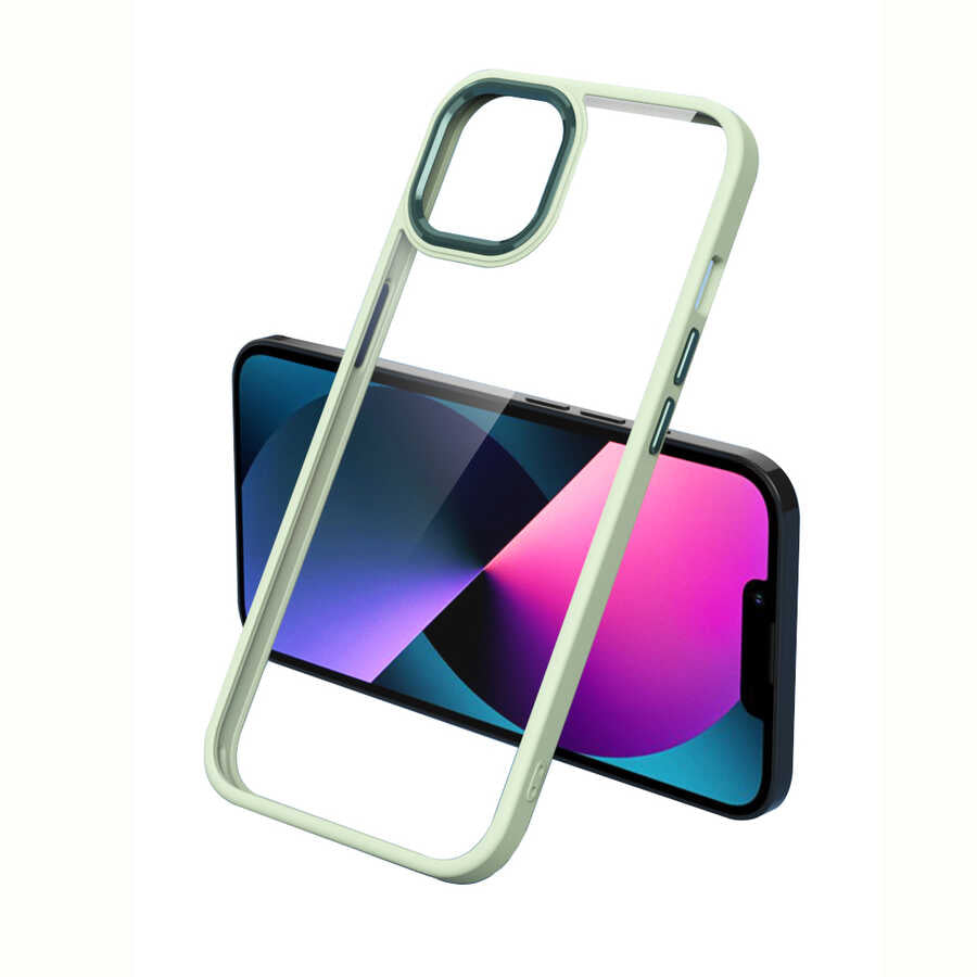 Apple iPhone 13 Pro Max Kılıf Zore Krom Kapak