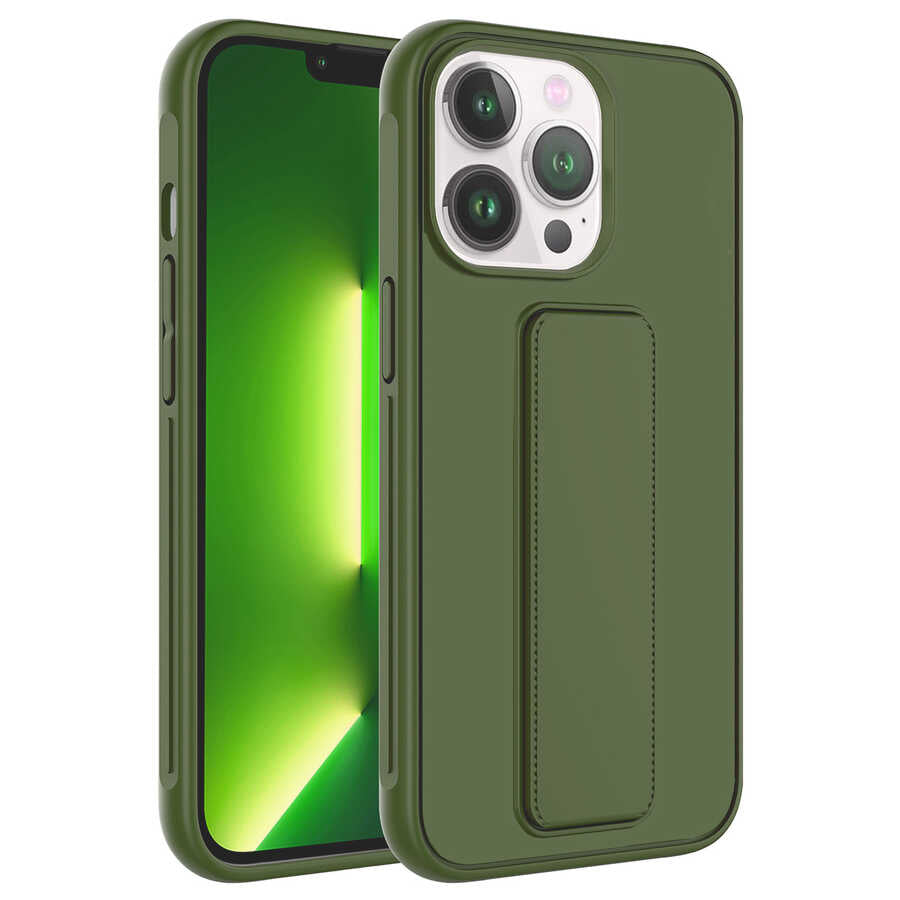 Apple iPhone 13 Pro Max Kılıf Zore Qstand Kapak