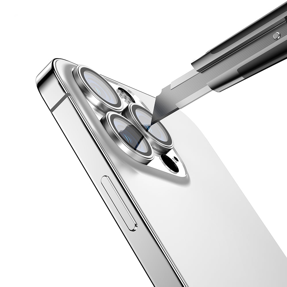 Apple iPhone 13 Zore Mikro Kamera Lens Koruyucu Gümüş