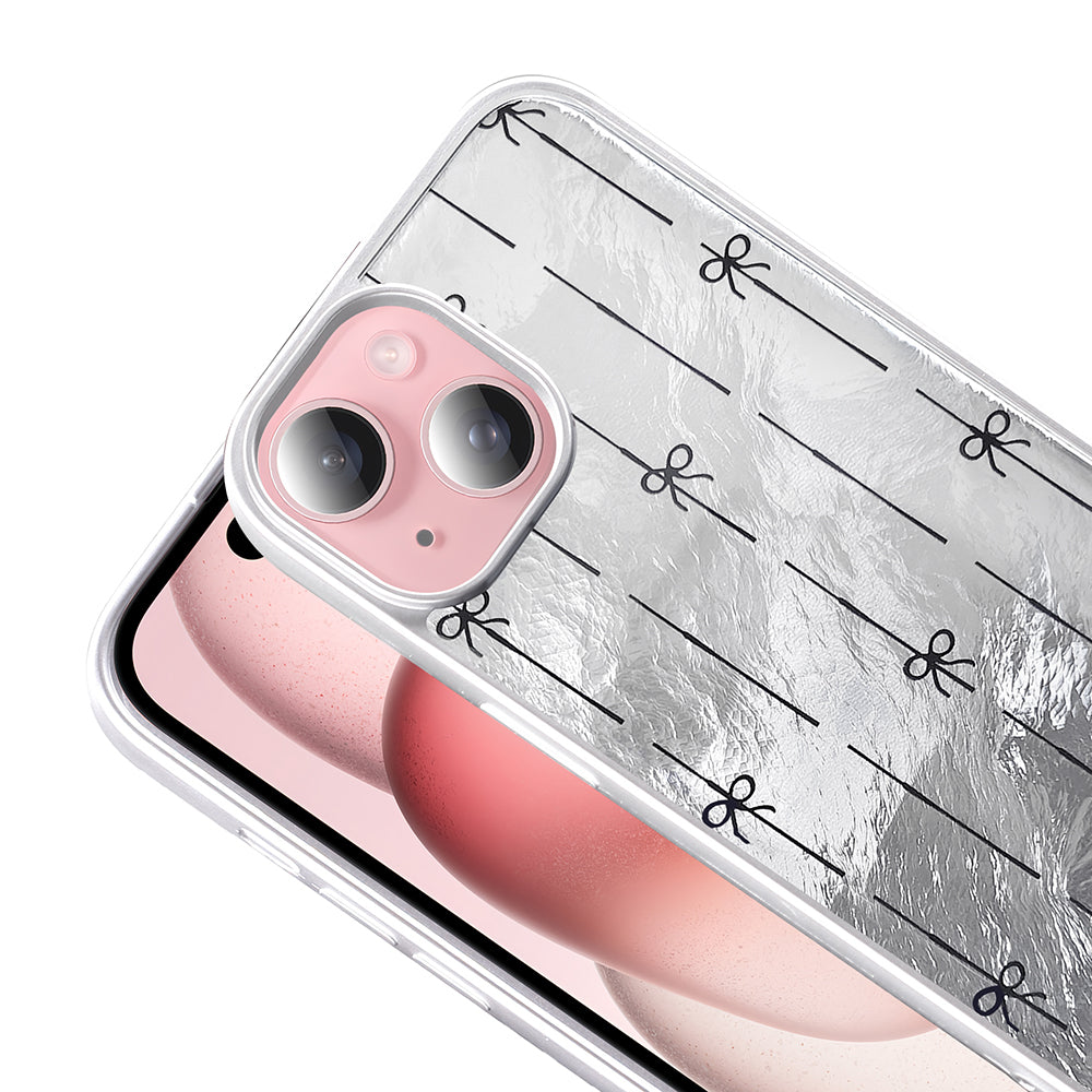 Apple iPhone 14 Kılıf Desenli Zore Mep Kapak İncili Fiyonk