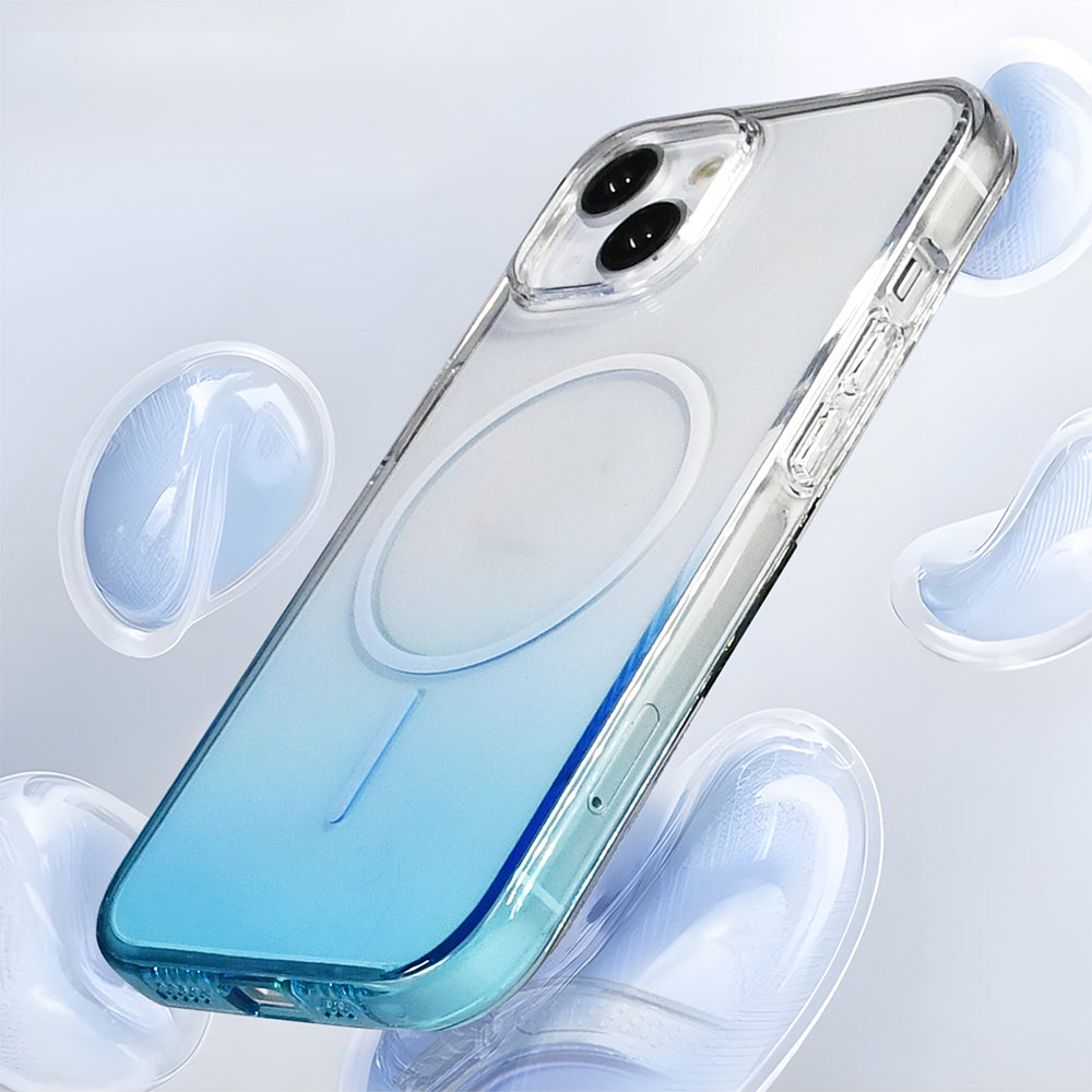 Apple iPhone 14 Kılıf M-Safe Şarj Özellikli Zore Septik Silikon Kapak Turuncu