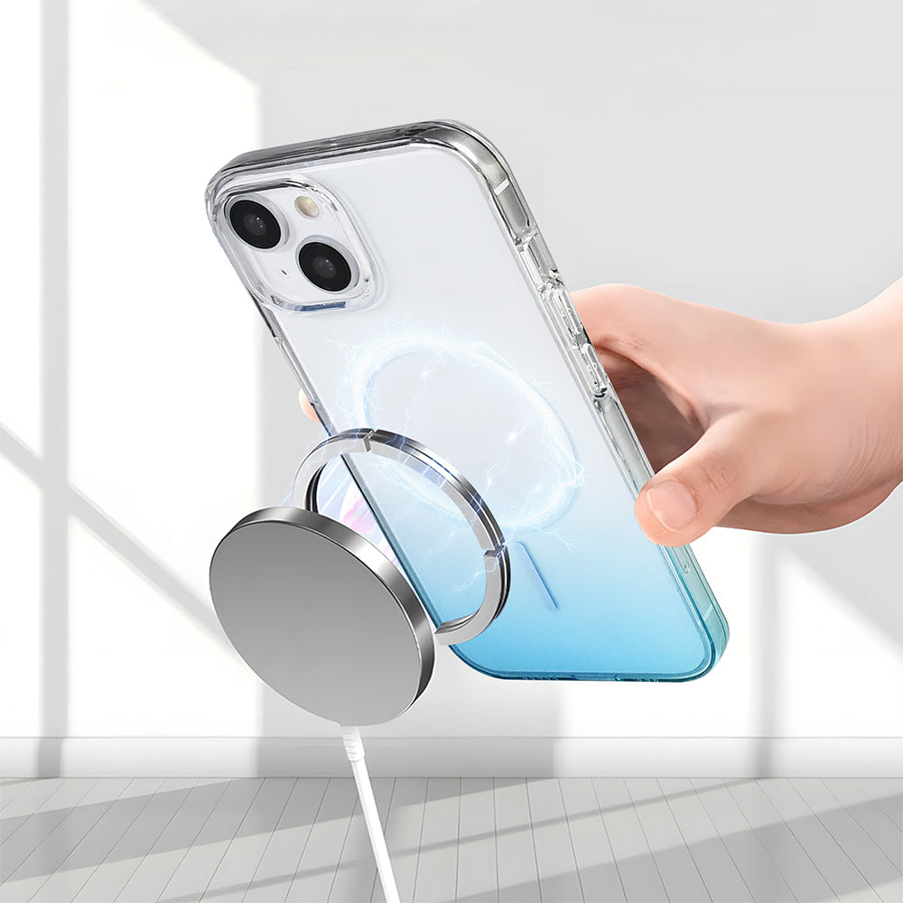 Apple iPhone 14 Kılıf M-Safe Şarj Özellikli Zore Septik Silikon Kapak Siyah