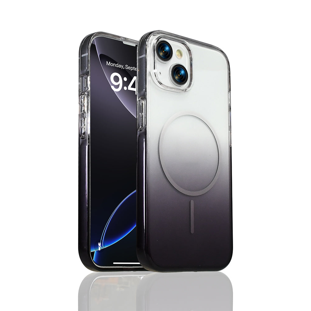 Apple iPhone 14 Kılıf M-Safe Şarj Özellikli Zore Septik Silikon Kapak Siyah