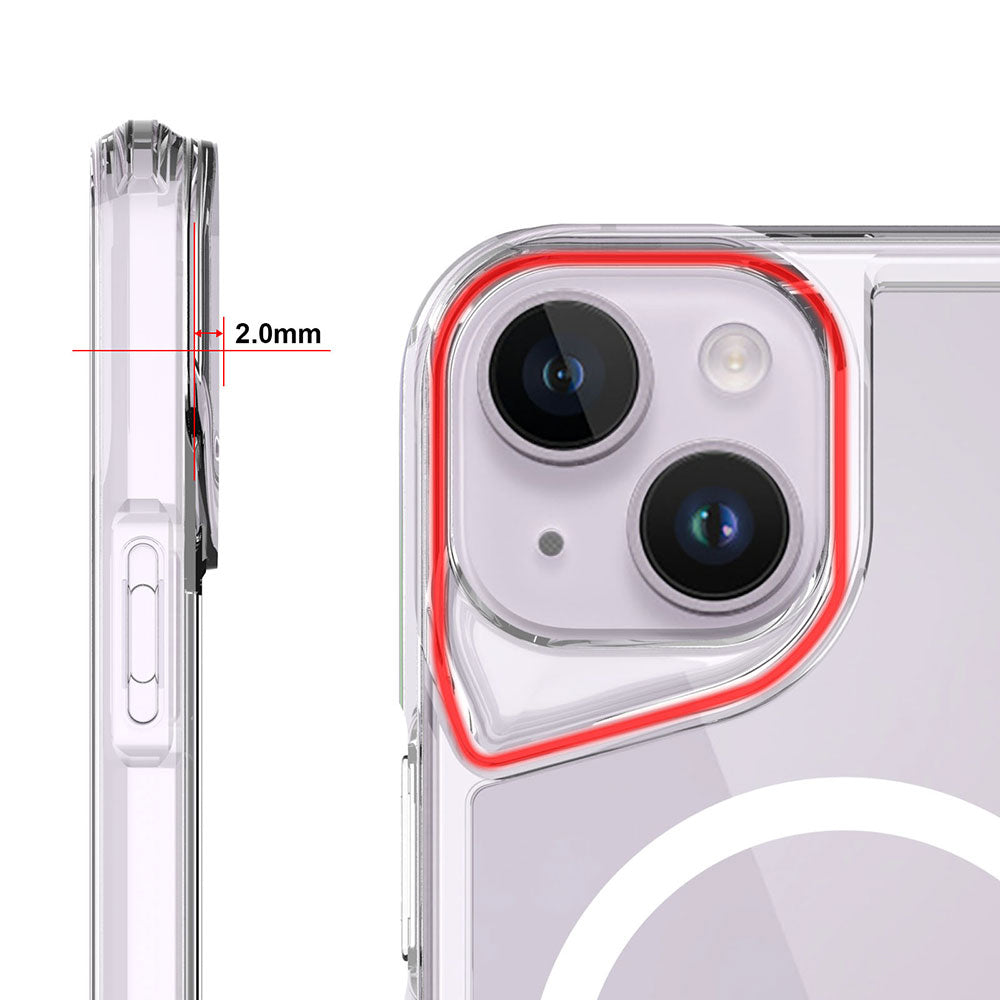 Apple iPhone 14 Kılıf Zore M-safe Şarj Özellikli T-Max M-safe Kapak Renksiz