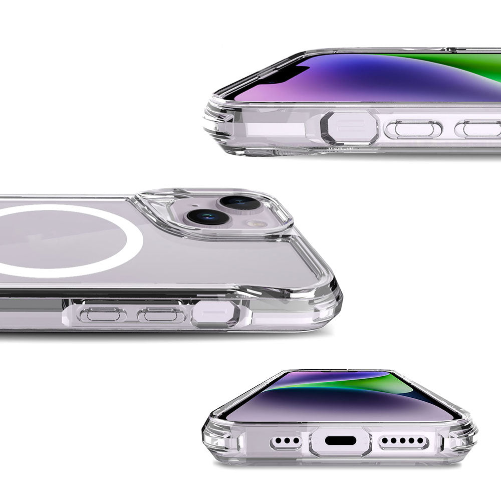 Apple iPhone 14 Plus Kılıf Zore M-safe Şarj Özellikli T-Max M-safe Kapak Renksiz