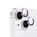 Apple iPhone 14 Plus Zore CL-12 Premium Safir Parmak İzi Bırakmayan Anti-Reflective Kamera Lens Koruyucu Mor