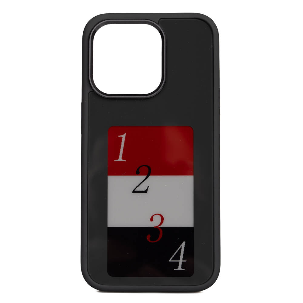 Apple iPhone 14 Pro Kılıf Ekranı Yansıtan Zore Akıllı NFC Kapak Siyah