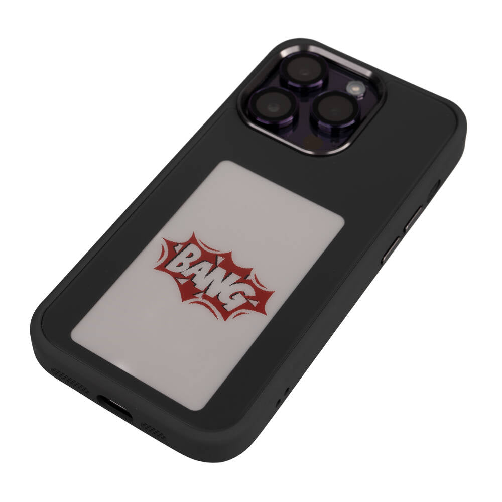 Apple iPhone 14 Pro Kılıf Ekranı Yansıtan Zore Akıllı NFC Kapak Siyah