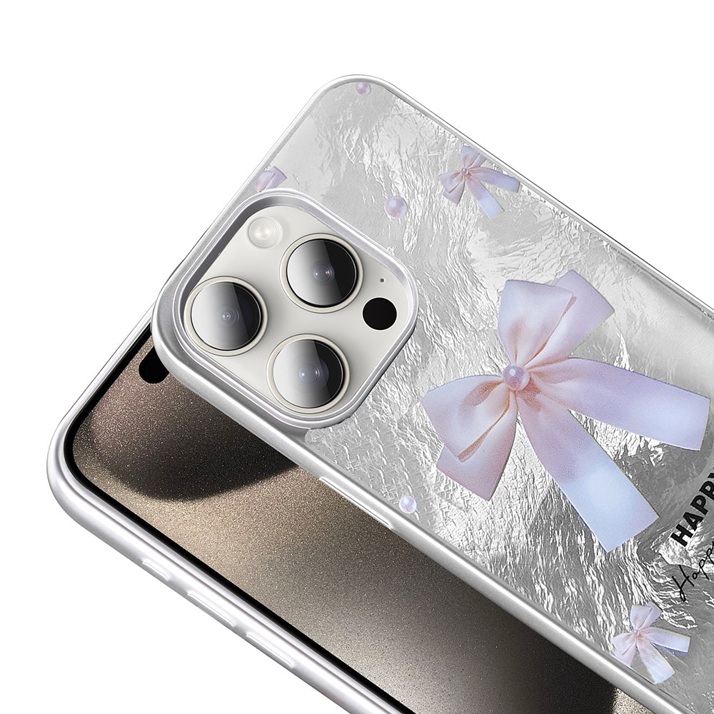 Apple iPhone 14 Pro Max Kılıf Desenli Zore Mep Kapak Gri Leopar