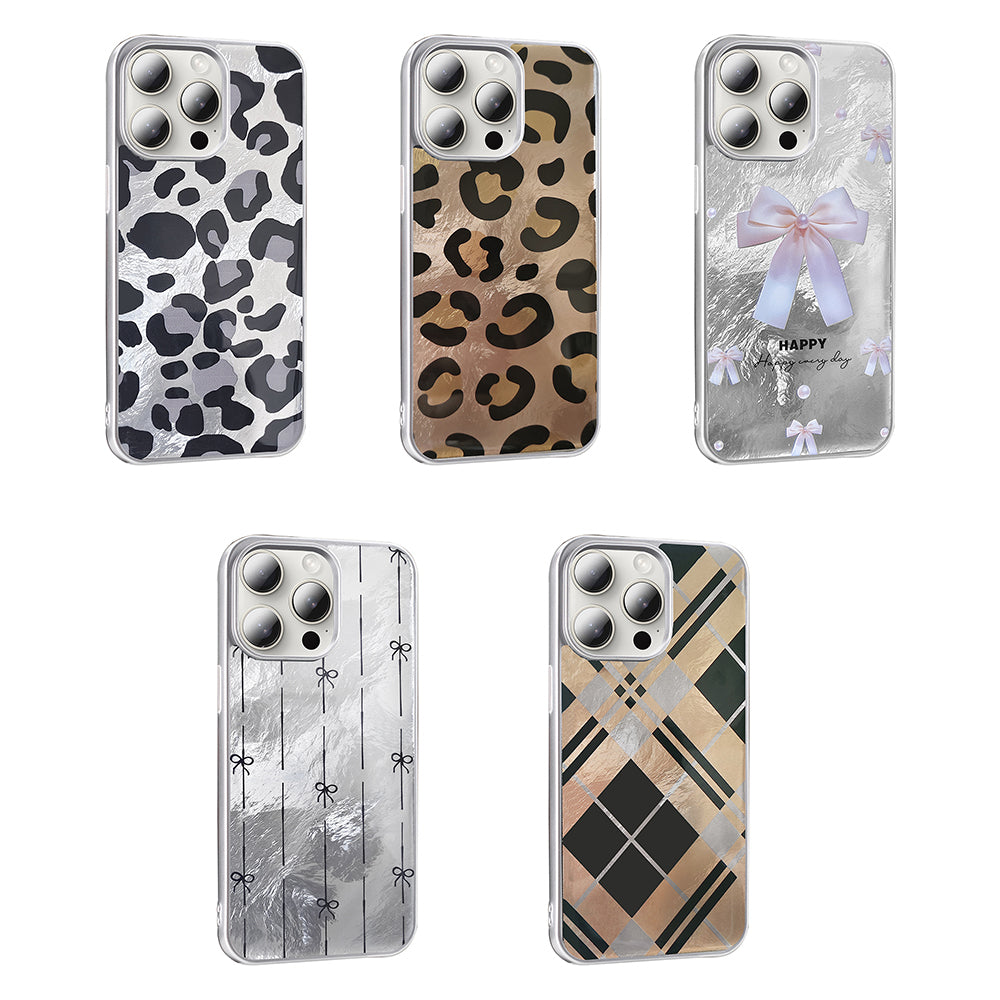 Apple iPhone 14 Pro Max Kılıf Desenli Zore Mep Kapak İncili Fiyonk