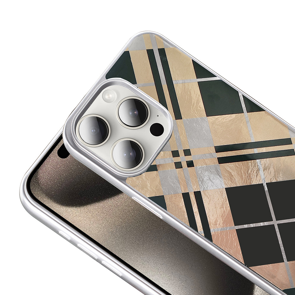 Apple iPhone 14 Pro Max Kılıf Desenli Zore Mep Kapak Gri Leopar