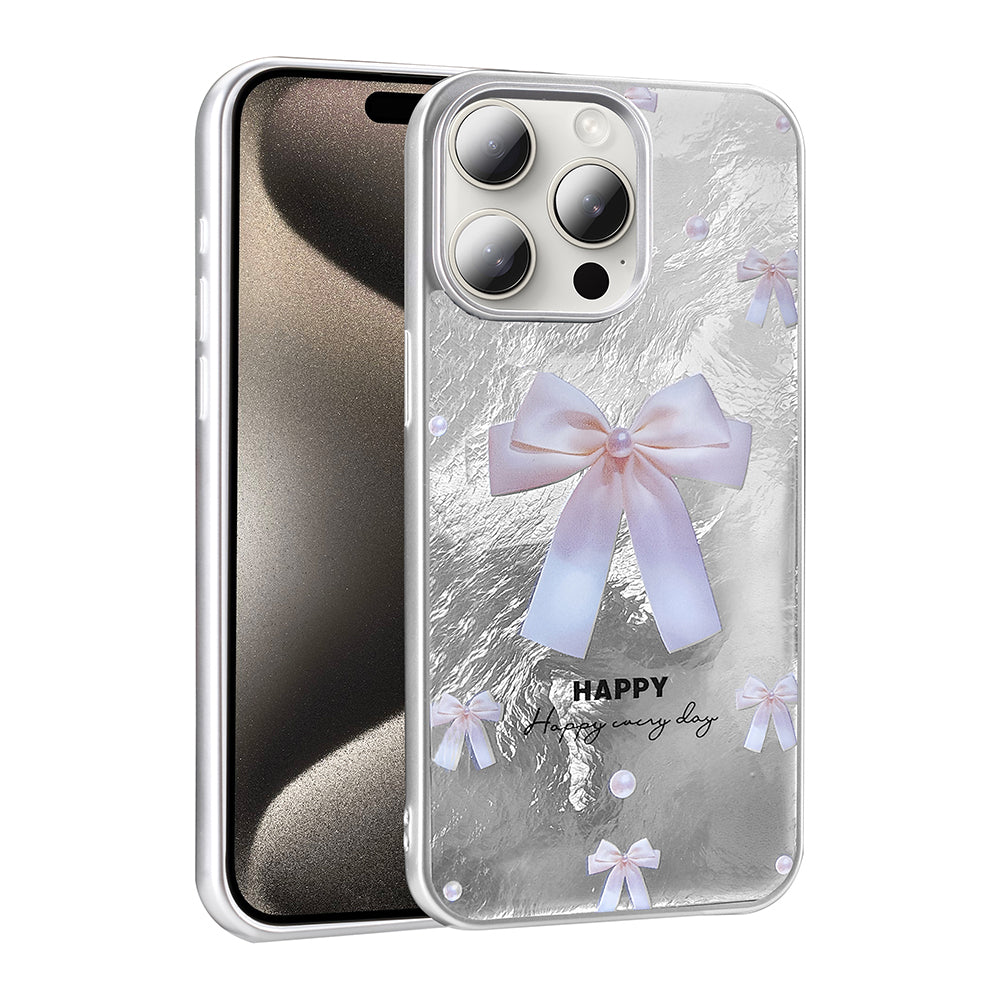 Apple iPhone 14 Pro Max Kılıf Desenli Zore Mep Kapak İncili Fiyonk