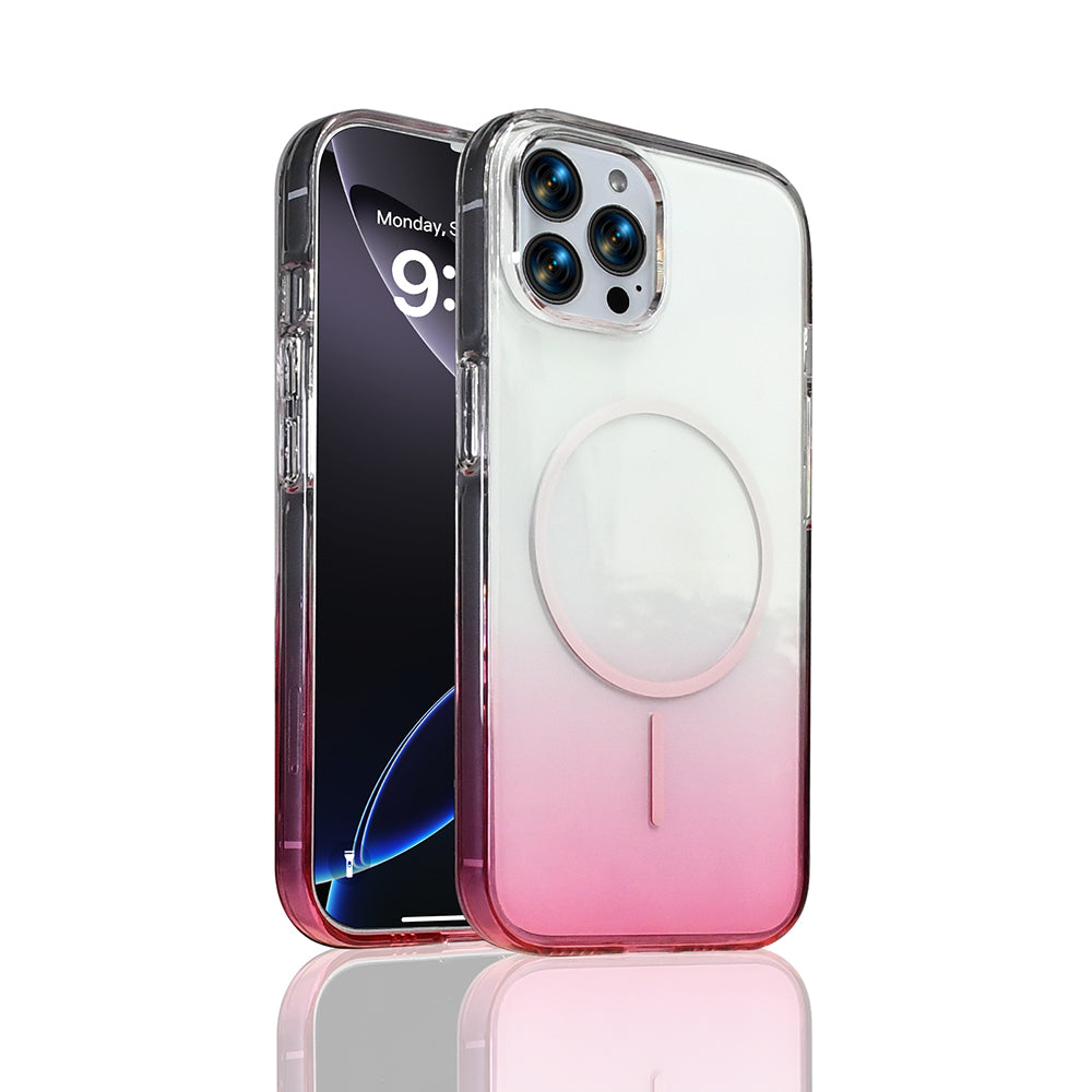 Apple iPhone 14 Pro Max Kılıf M-Safe Şarj Özellikli Zore Septik Silikon Kapak Turuncu