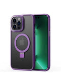 Apple iPhone 14 Pro Max Kılıf M-safe Wireless Şarj Özellikli Standlı Zore Ting Kapak