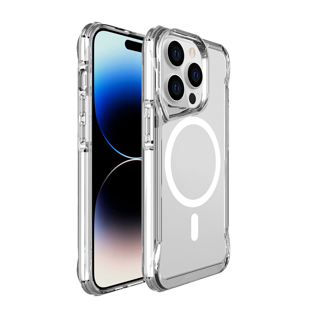 Apple iPhone 14 Pro Max Kılıf Zore M-safe Şarj Özellikli T-Max M-safe Kapak Renksiz