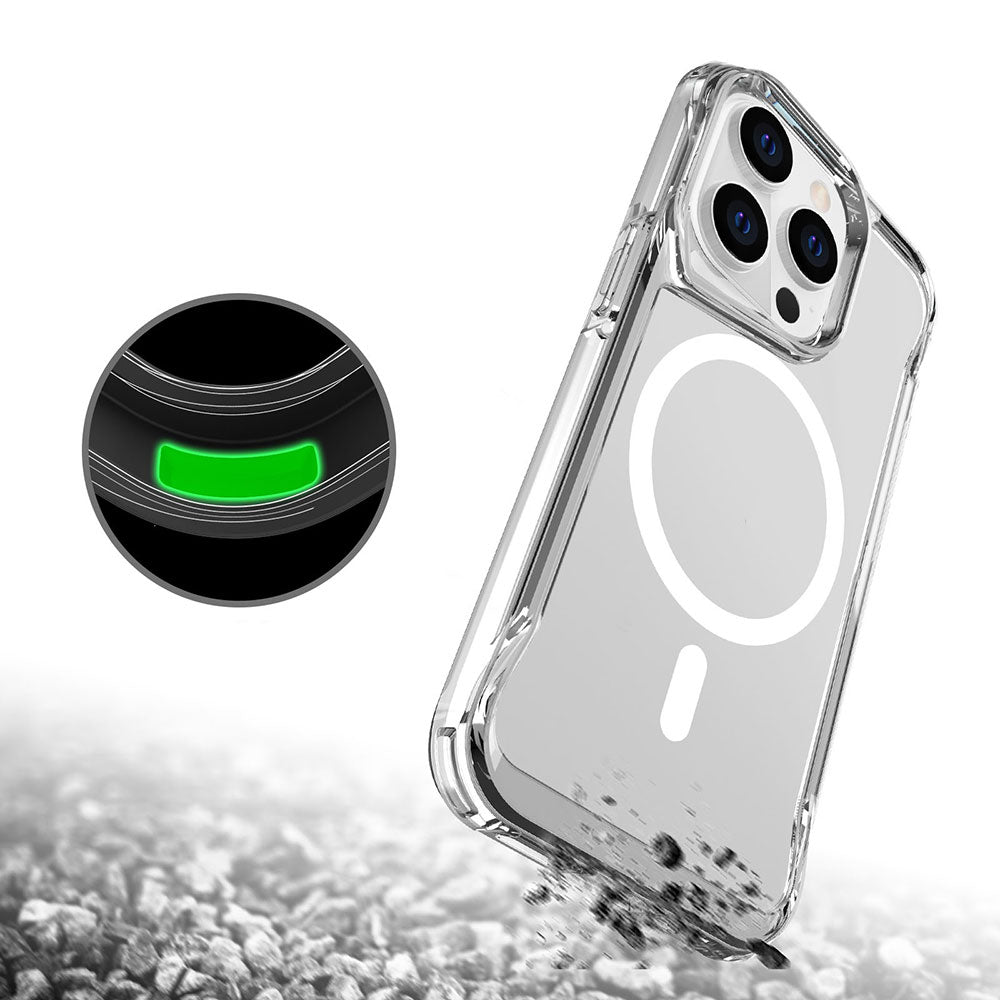 Apple iPhone 14 Pro Max Kılıf Zore M-safe Şarj Özellikli T-Max M-safe Kapak Renksiz