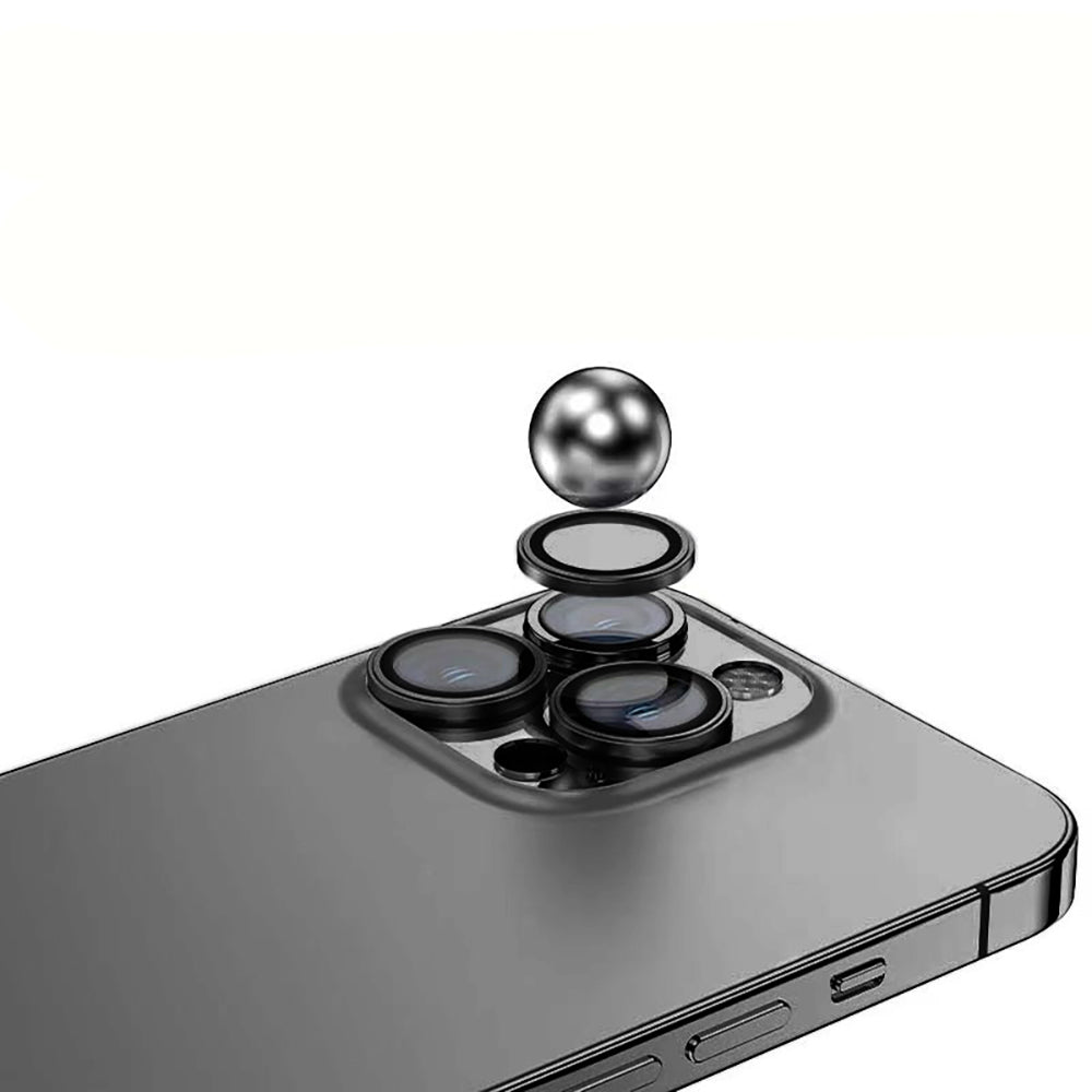 Apple iPhone 14 Pro Max Zore Mikro Kamera Lens Koruyucu Siyah