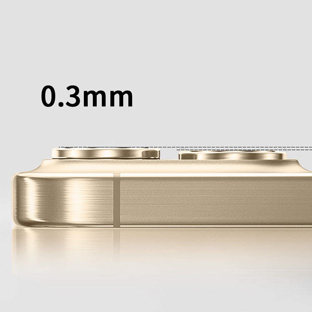 Apple iPhone 14 Pro Max Zore Mikro Kamera Lens Koruyucu Gold