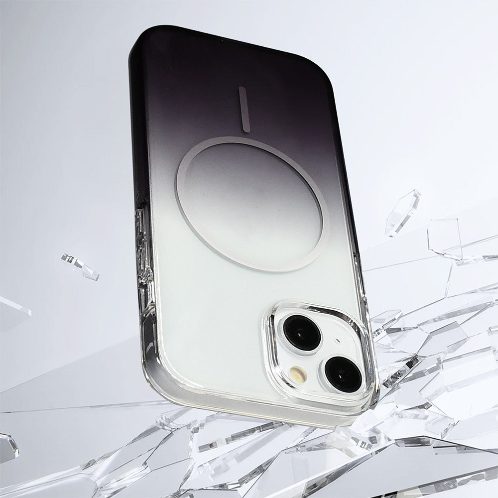 Apple iPhone 15 Kılıf M-Safe Şarj Özellikli Zore Septik Silikon Kapak Turuncu