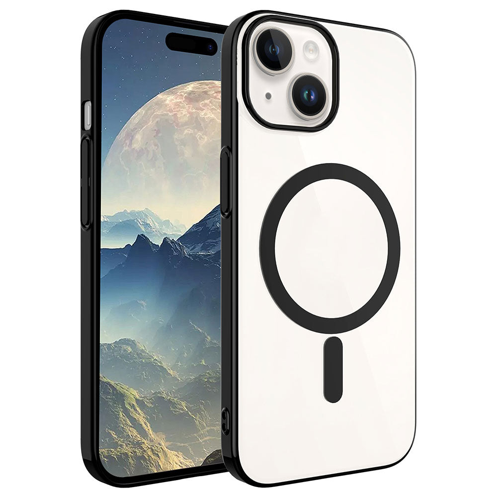 Apple iPhone 15 Plus Kılıf Zore Wireless Şarj Özellikli Pixel M-safe Kapak