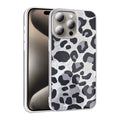 Apple iPhone 15 Pro Kılıf Desenli Zore Mep Kapak Gri Leopar