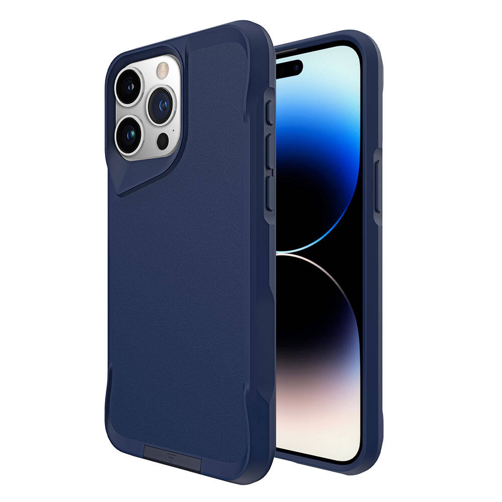 Apple iPhone 15 Pro Kılıf Zore Airbag Kenarlı T-Max Mat Standlı Kapak Siyah