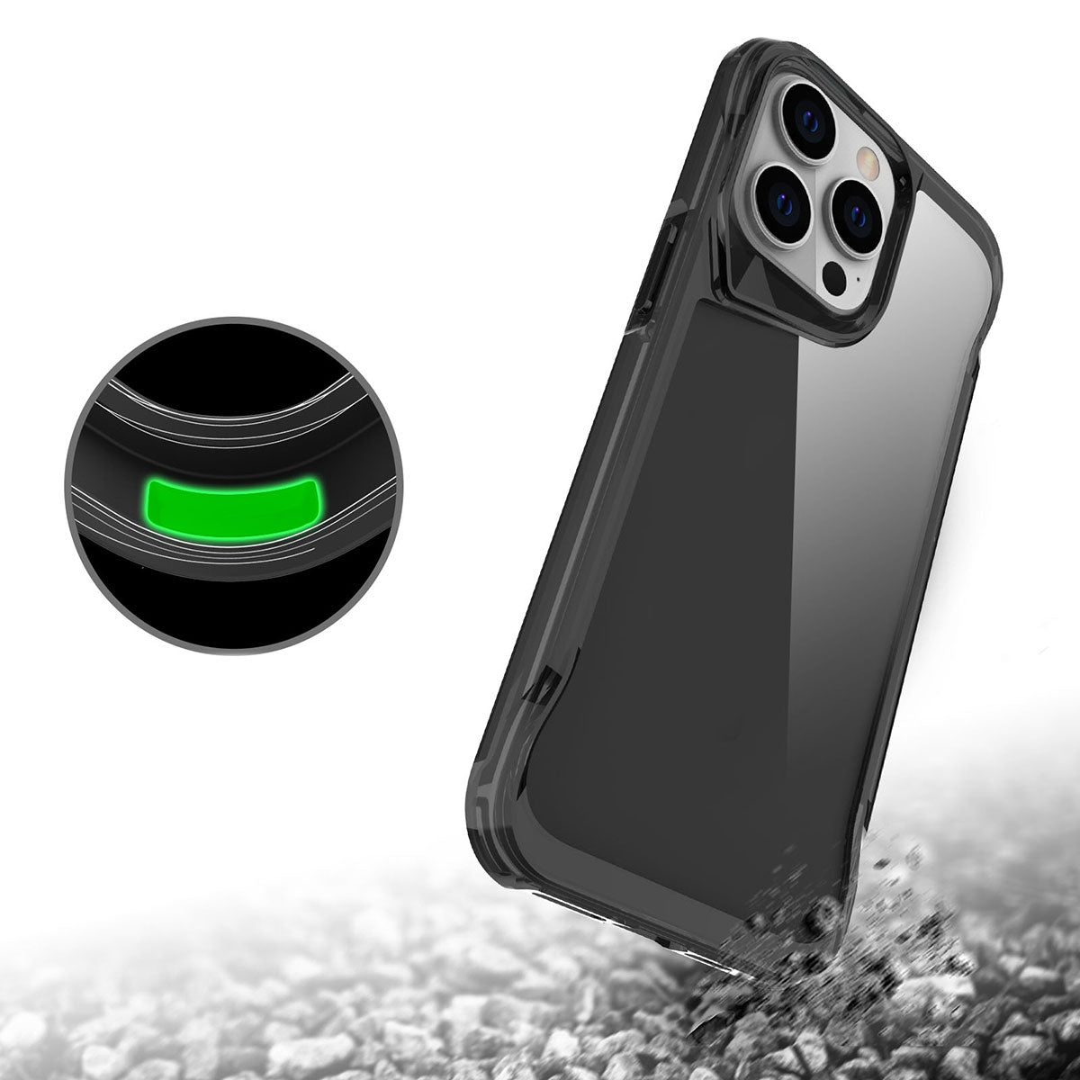 Apple iPhone 15 Pro Kılıf Zore T-Max Kapak Koyu Gri