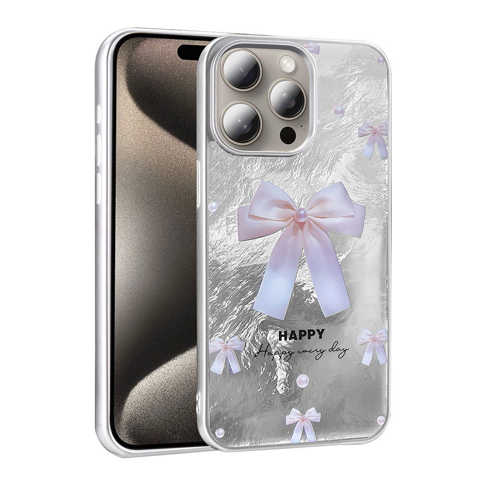 Apple iPhone 15 Pro Max Kılıf Desenli Zore Mep Kapak İncili Fiyonk