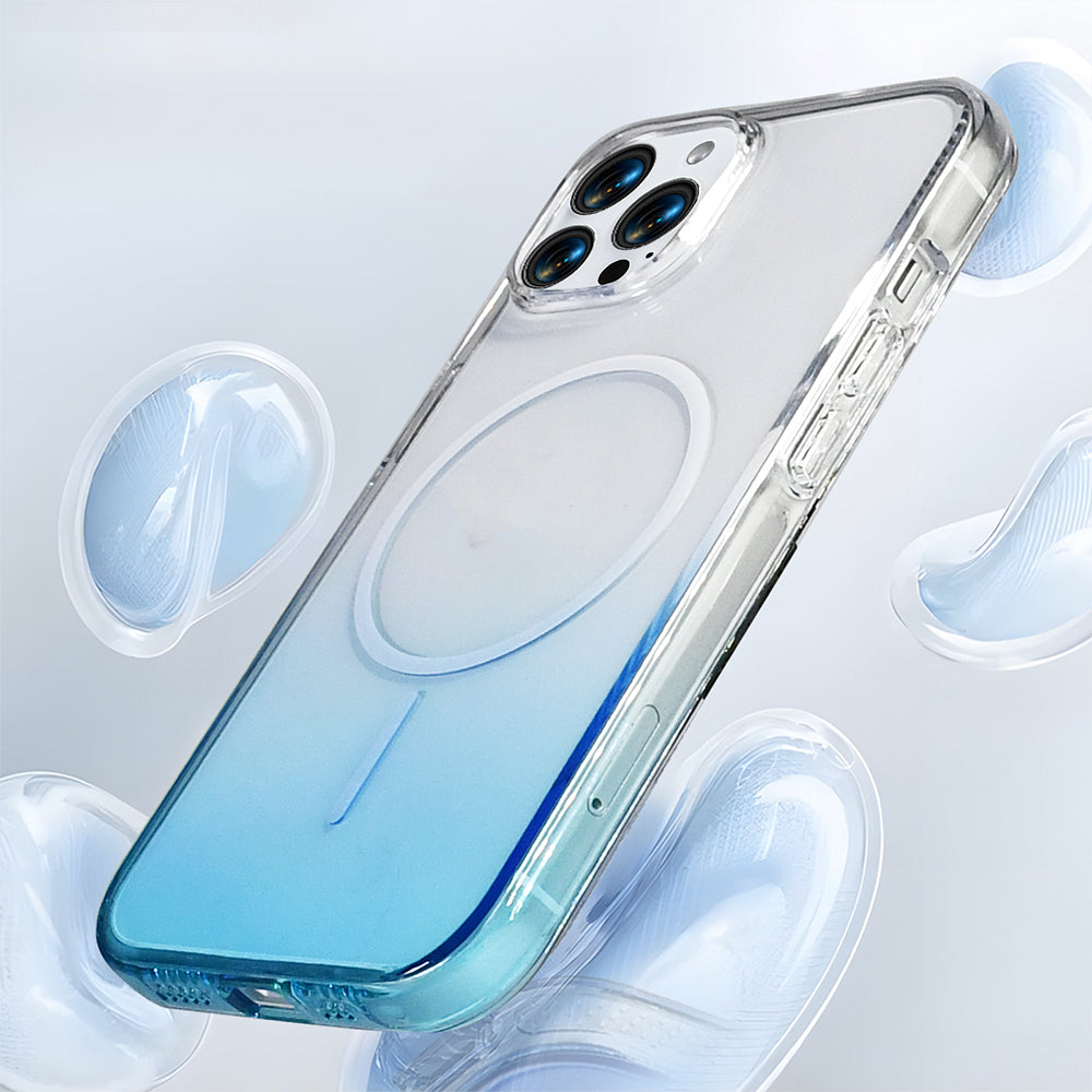 Apple iPhone 15 Pro Max Kılıf M-Safe Şarj Özellikli Zore Septik Silikon Kapak Mor