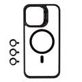 Apple iPhone 15 Pro Max Kılıf M-safe Şarj Özellikli Standlı Zore M-safe Klon Lensli Kapak
