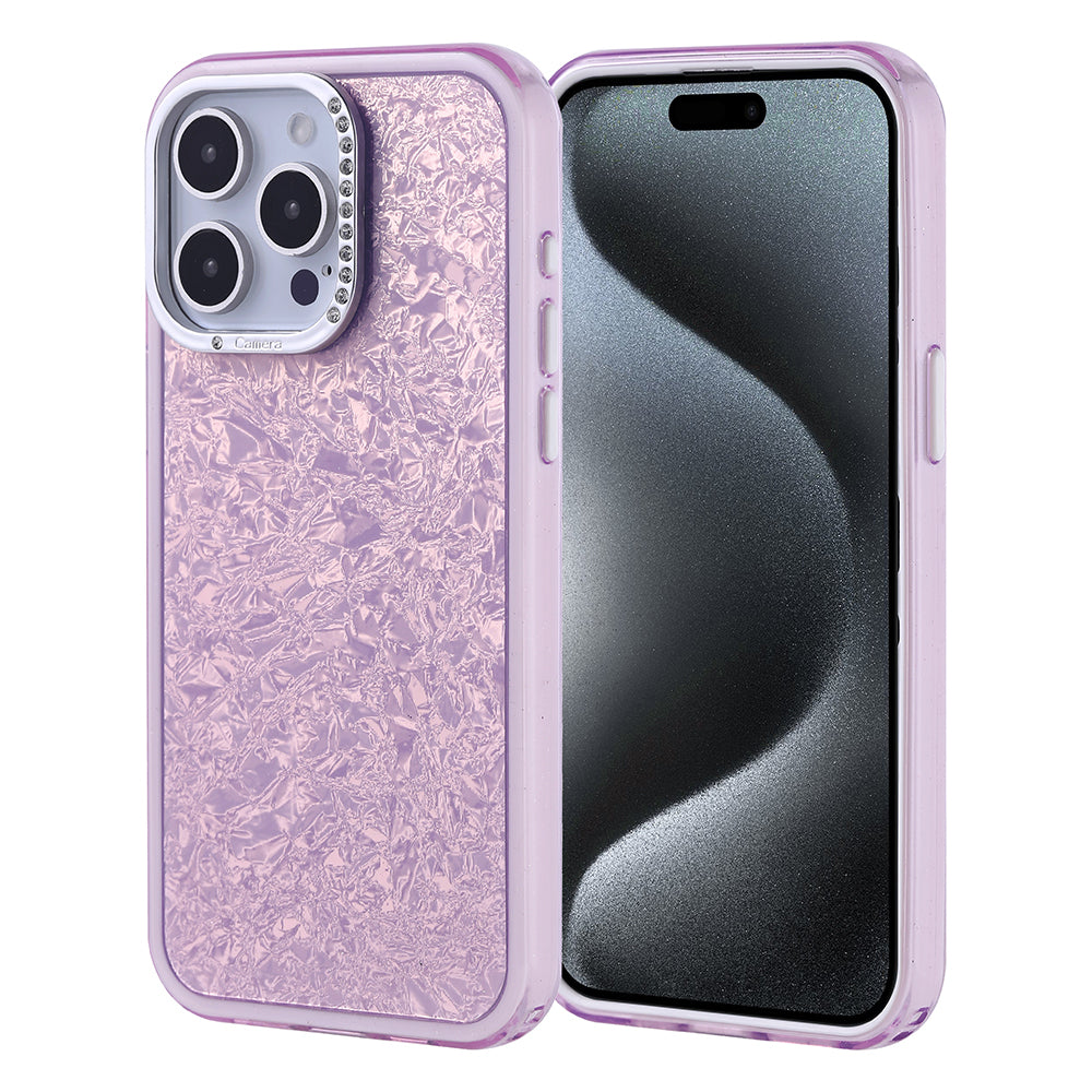 Apple iPhone 15 Pro Max Kılıf Taşlı Tasarımlı Zore Kapi Kapak Lila