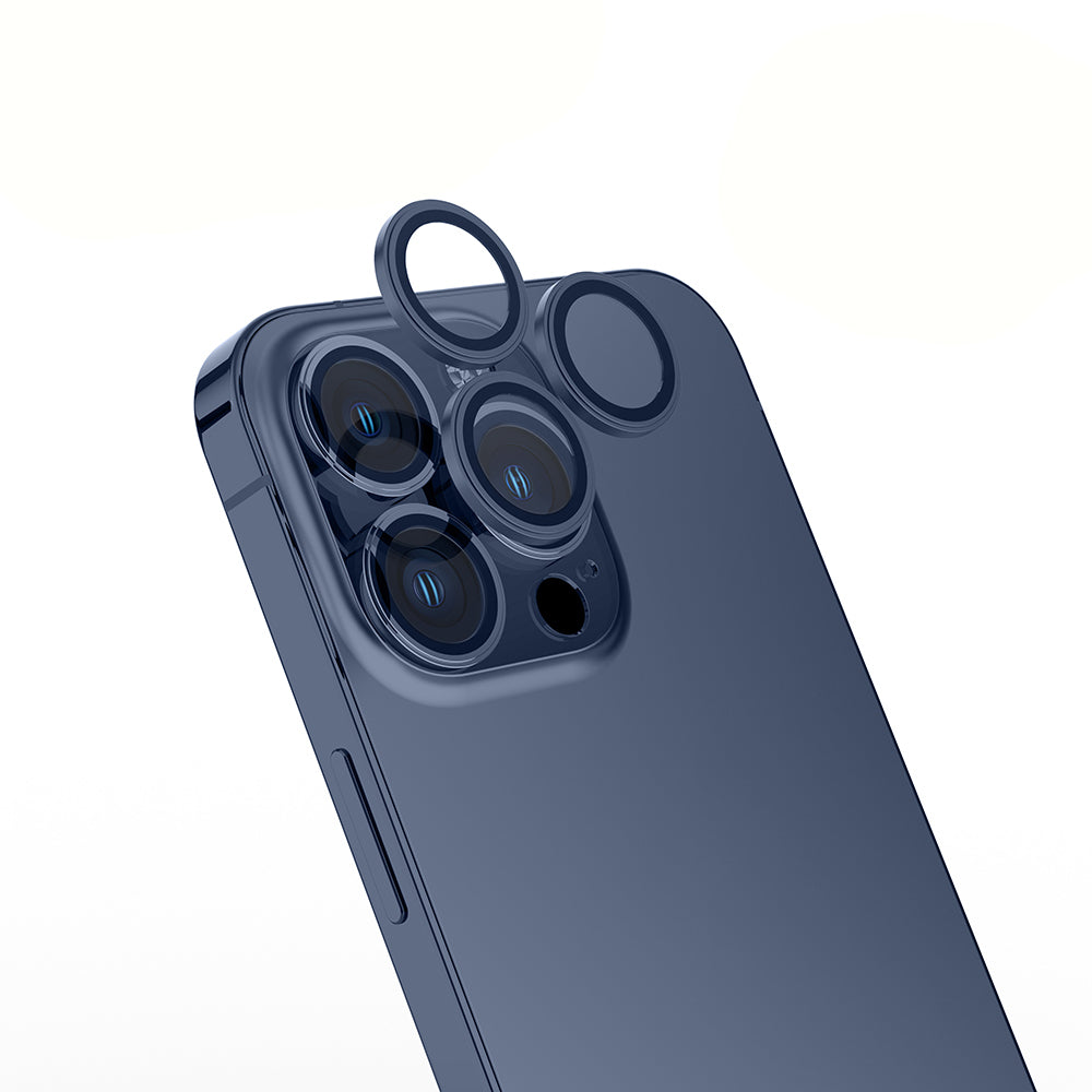 Apple iPhone 15 Pro Max Zore Mikro Kamera Lens Koruyucu Siyah