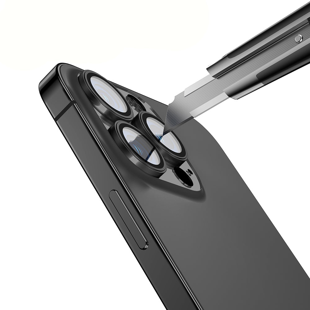 Apple iPhone 15 Pro Zore Mikro Kamera Lens Koruyucu Midnight Blue