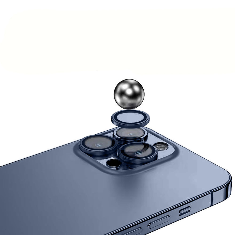 Apple iPhone 15 Pro Zore Mikro Kamera Lens Koruyucu Midnight Blue