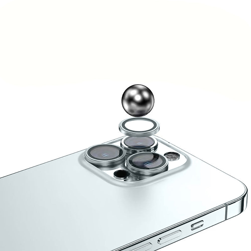 Apple iPhone 15 Zore Mikro Kamera Lens Koruyucu Gümüş