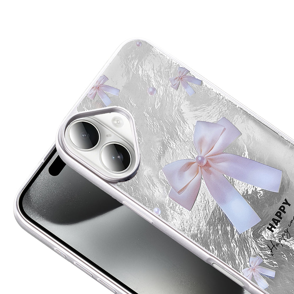 Apple iPhone 16 Kılıf Desenli Zore Mep Kapak Gold Leopar