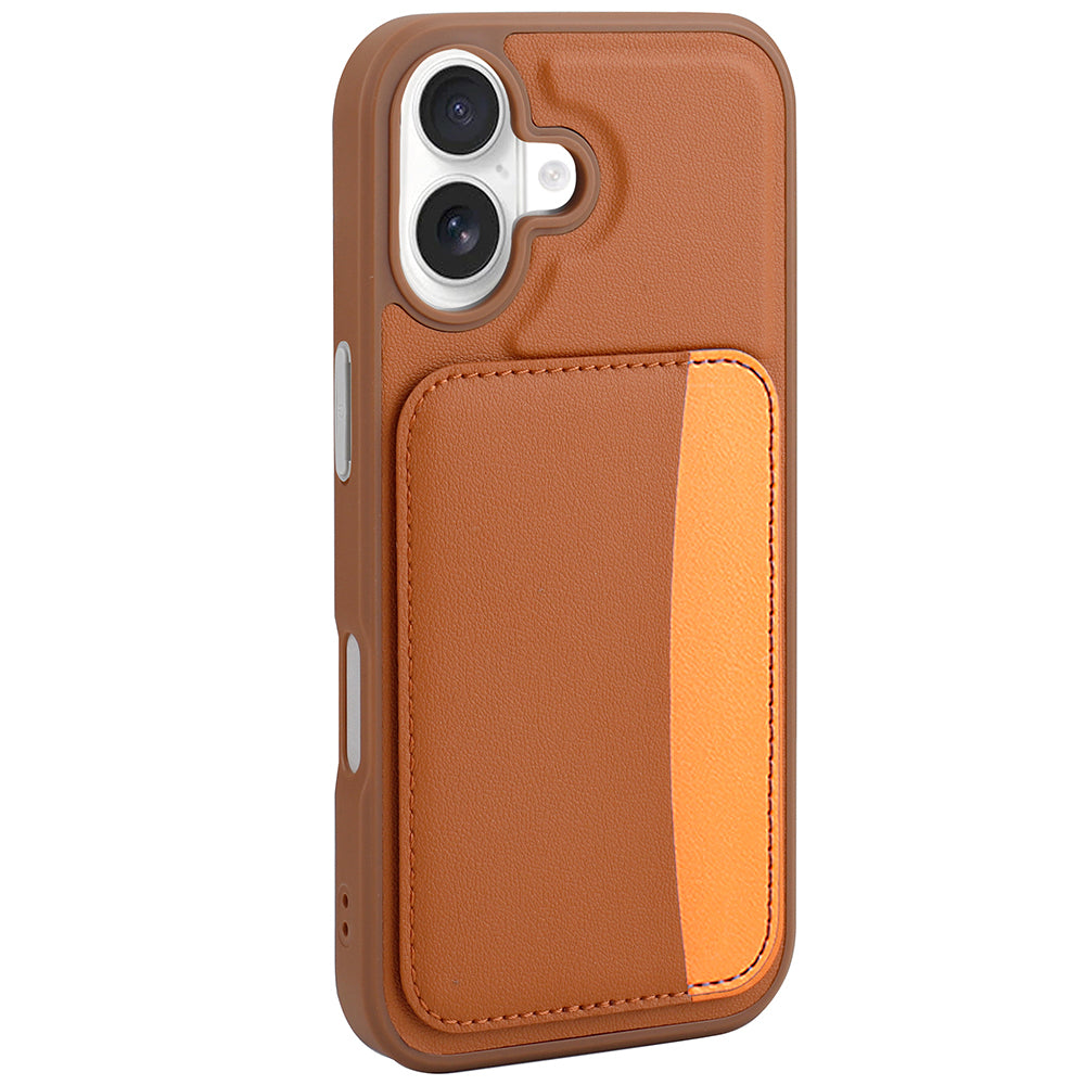 Apple iPhone 16 Kılıf Kartlıklı Zore X-Kart Silikon Kapak