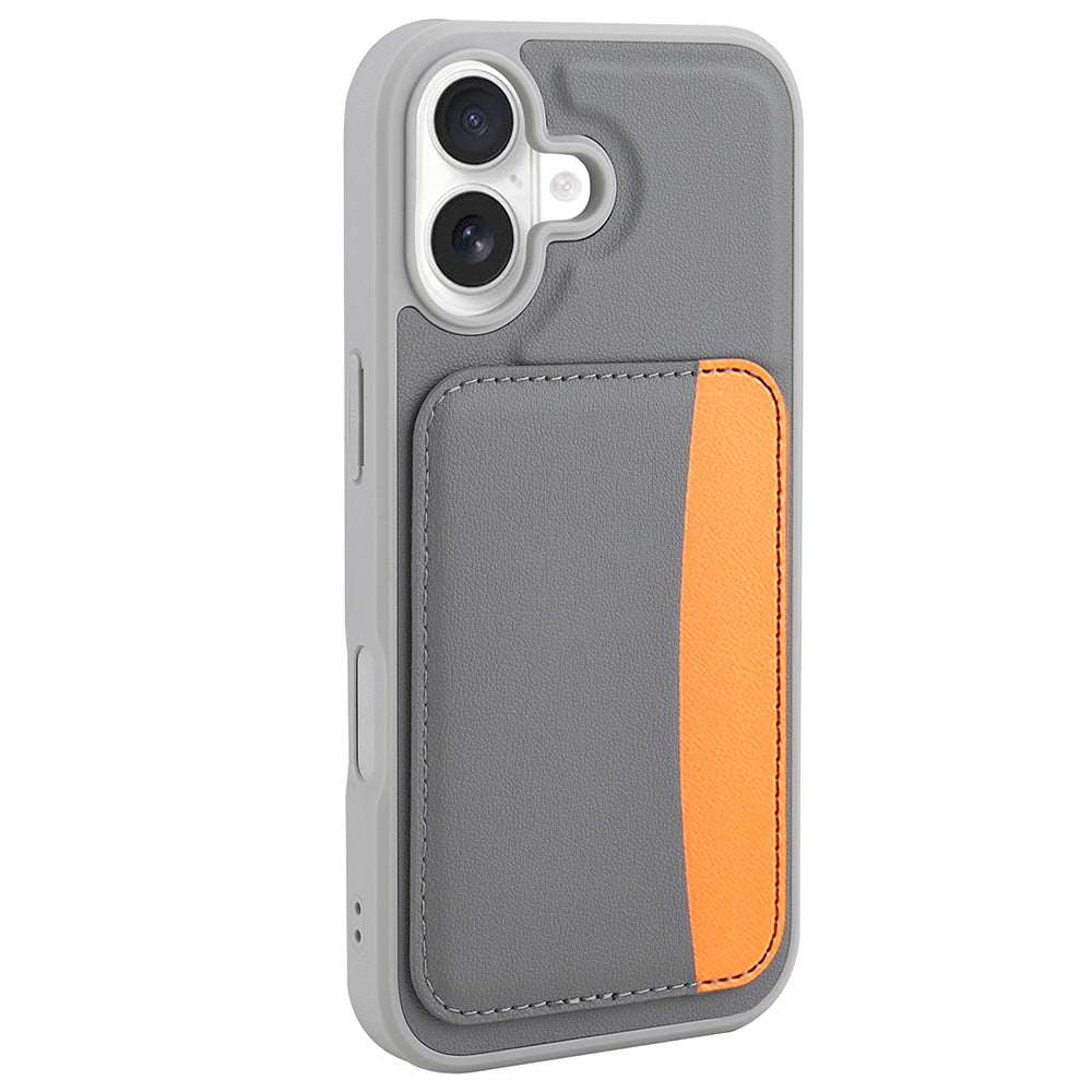 Apple iPhone 16 Kılıf Kartlıklı Zore X-Kart Silikon Kapak