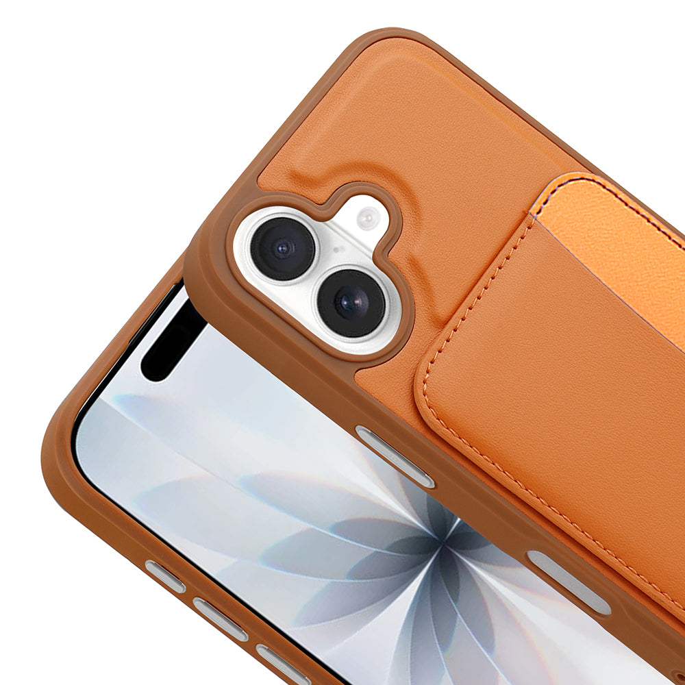 Apple iPhone 16 Kılıf Kartlıklı Zore X-Kart Silikon Kapak