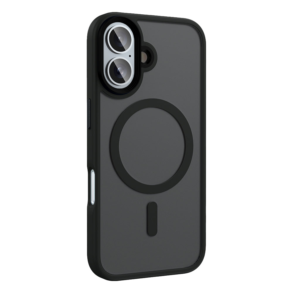 Apple iPhone 16 Kılıf Mat Arka Yüzey Wireless Şarj Özellikli Zore Flet M-safe Kapak Yeşil