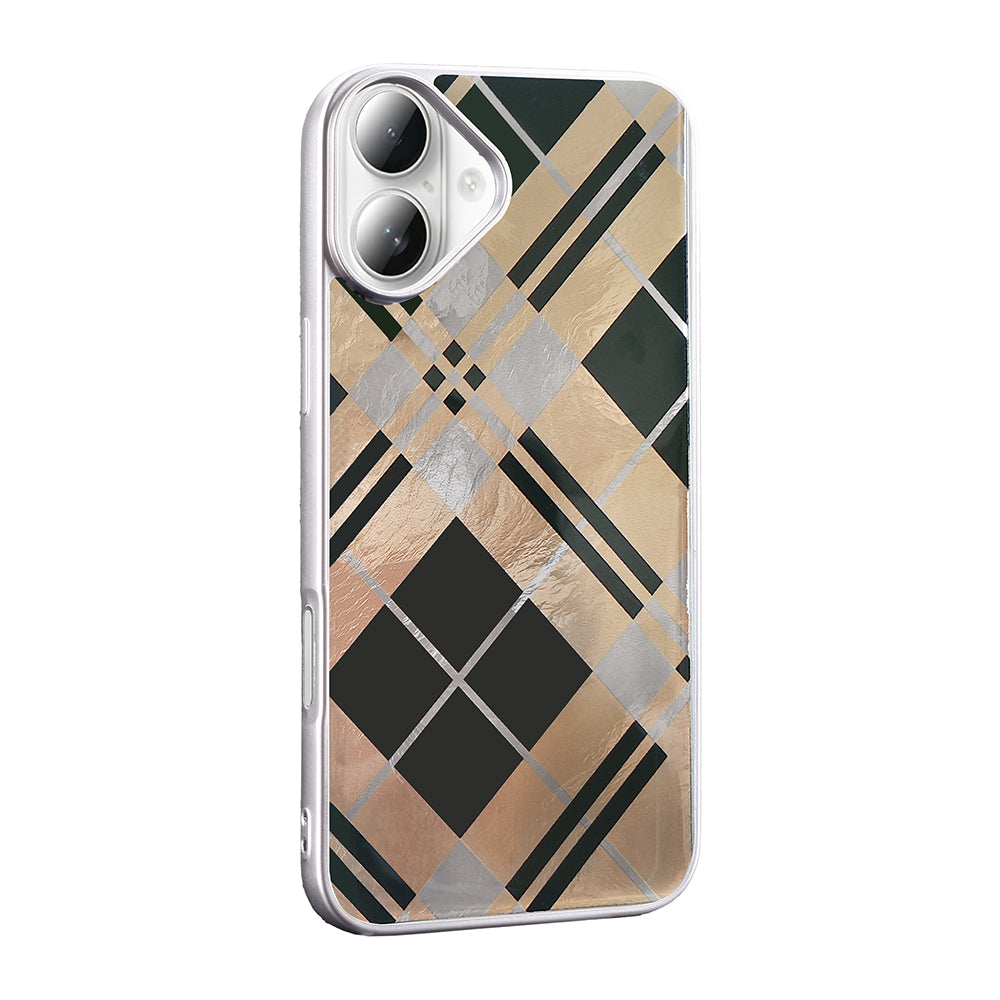 Apple iPhone 16 Plus Kılıf Desenli Zore Mep Kapak Gold Leopar