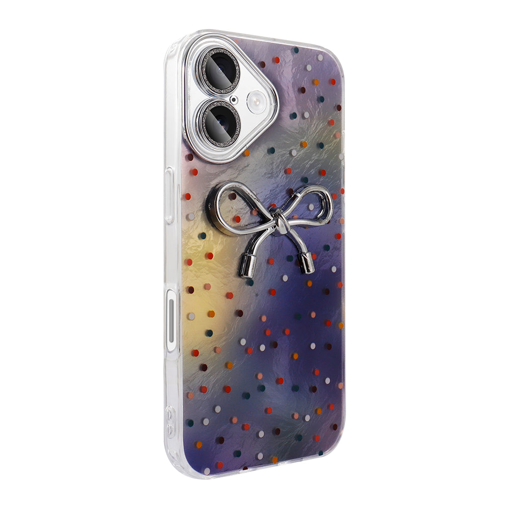 Apple iPhone 16 Plus Kılıf Kamera Korumalı Figürlü Zore Ponti Silikon Kapak Açık Mavi