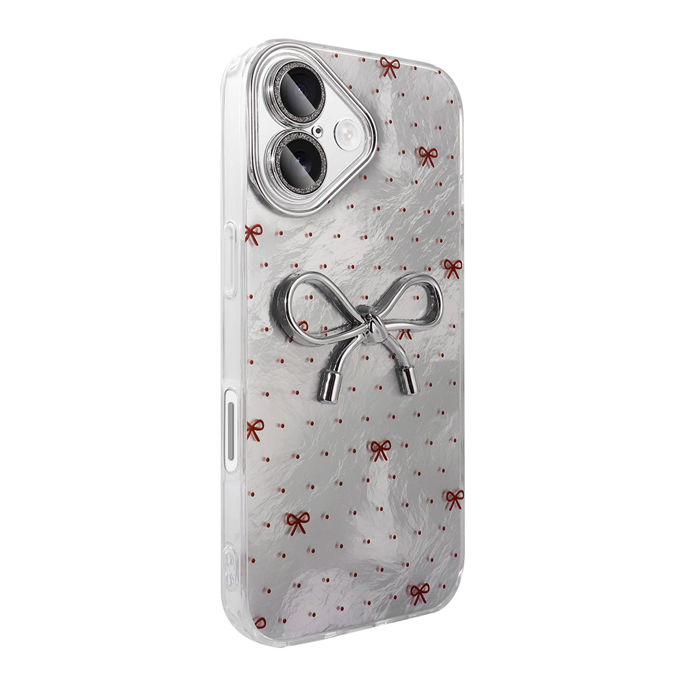 Apple iPhone 16 Plus Kılıf Kamera Korumalı Figürlü Zore Ponti Silikon Kapak Açık Pembe