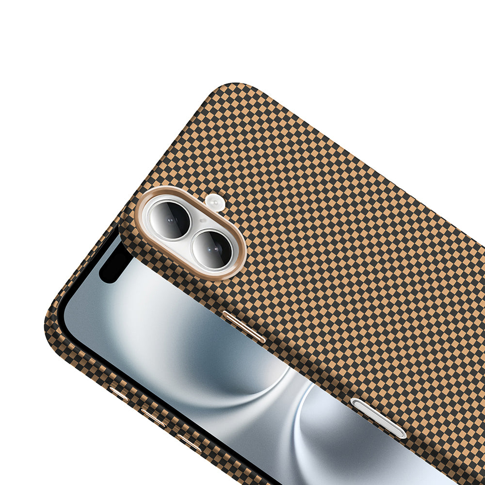 Apple iPhone 16 Plus Kılıf M-safe Şarj Özellikli Karbon Fiber Görünümlü Zore Gros Kapak Lacivert