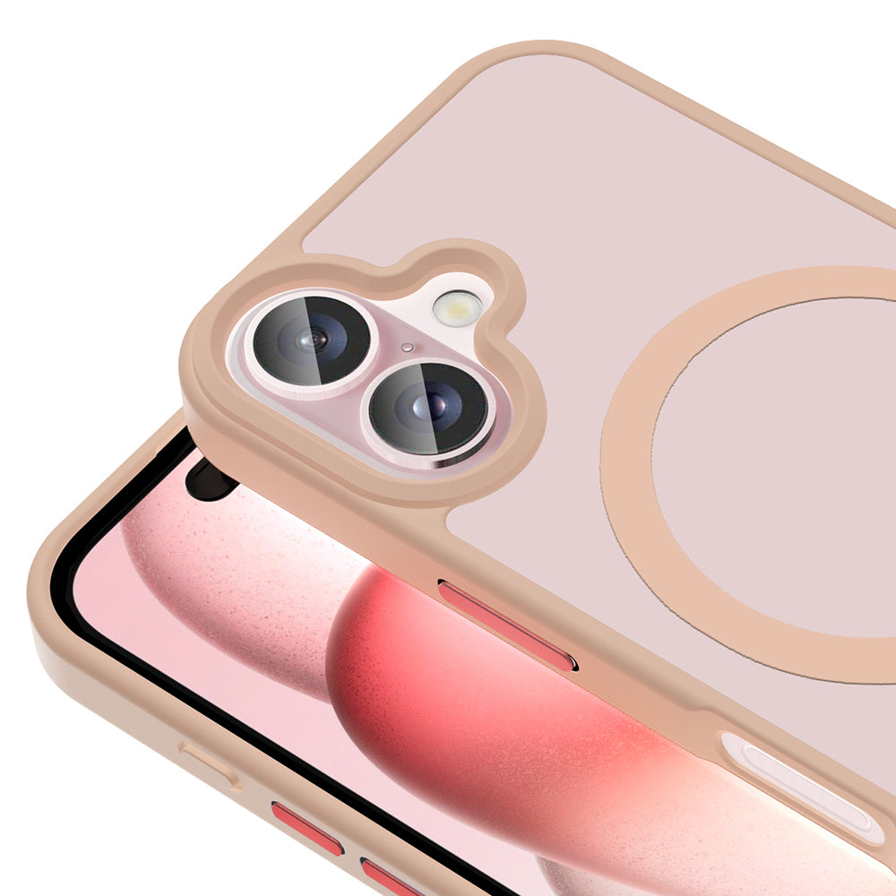Apple iPhone 16 Plus Kılıf M-safe Şarj Özellikli Mat Arka Yüzey Zore Sio Kapak Siyah